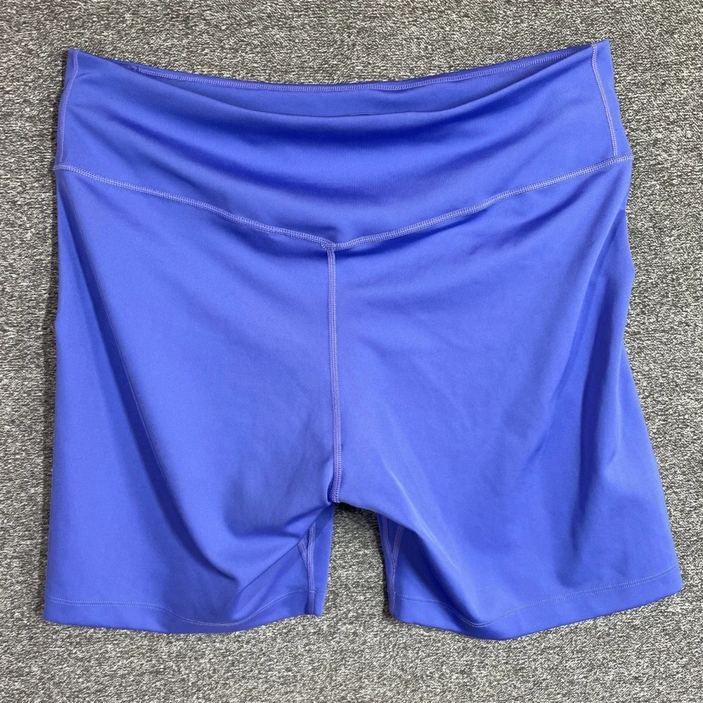 Nike Shorts Dri-FIT Womens XXL Purple Mid Rise Training Biker